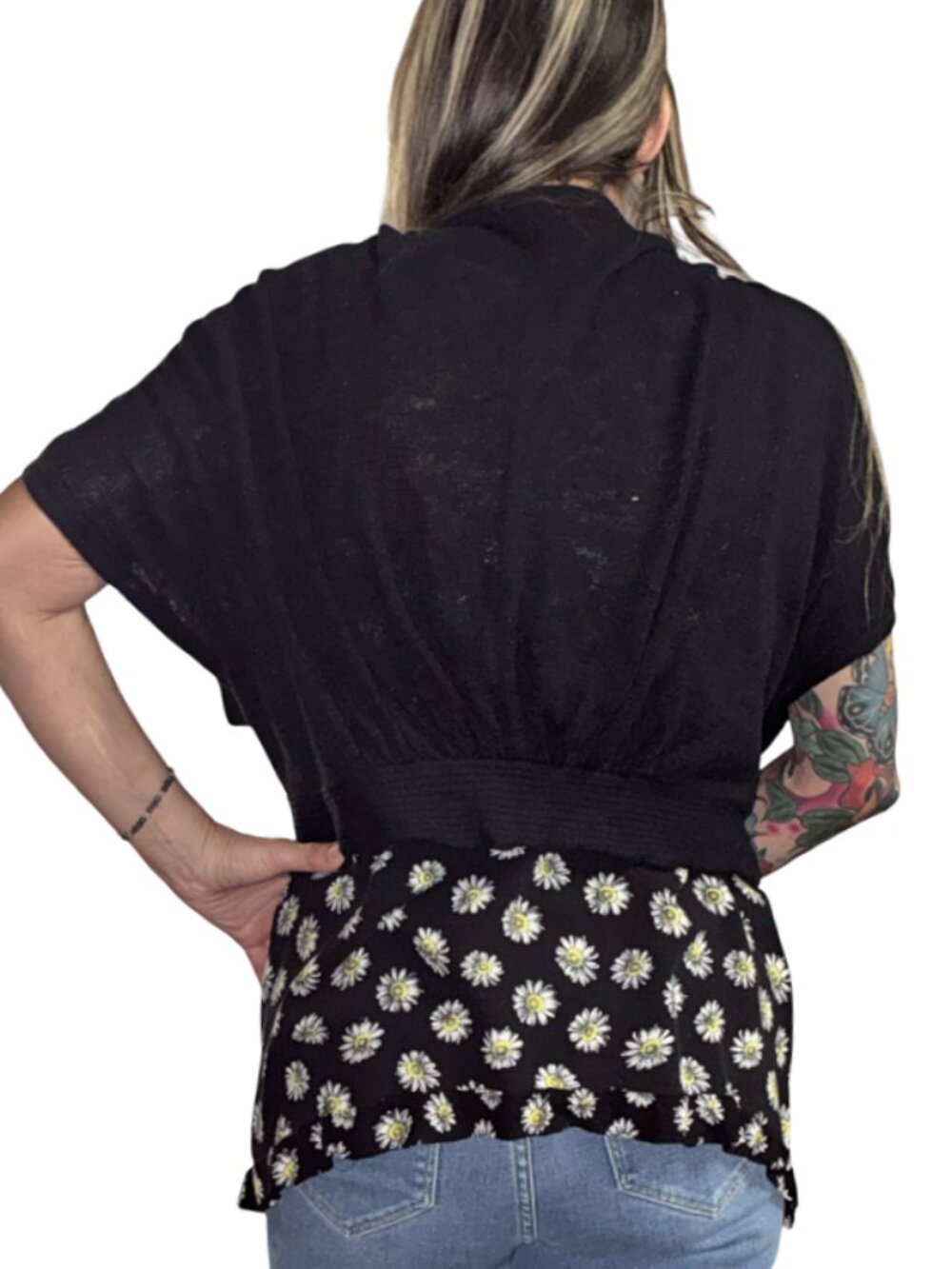 Sz.3X*Lane Bryant*Black Knit Sleeveless Shrug - Picture 2 of 8